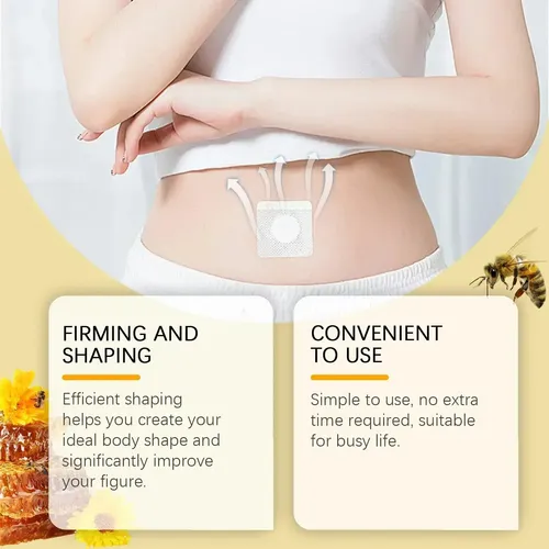 Parche Para El Vientre Bee Patch, 30 Unidades, Que Quema Gra