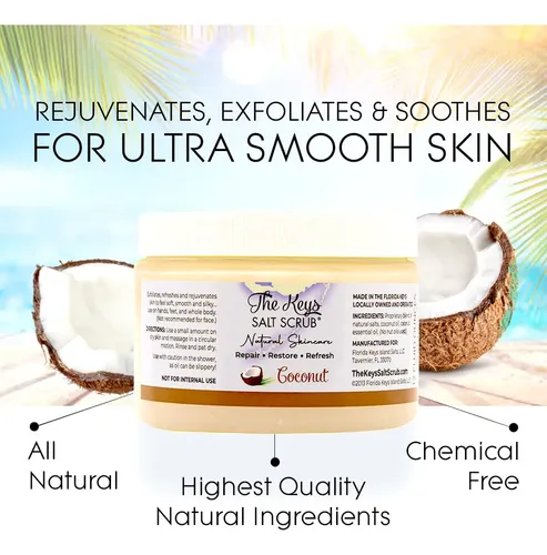 Exfoliante Corporal The Keys Scrub De Sal Marina Y Coco 350