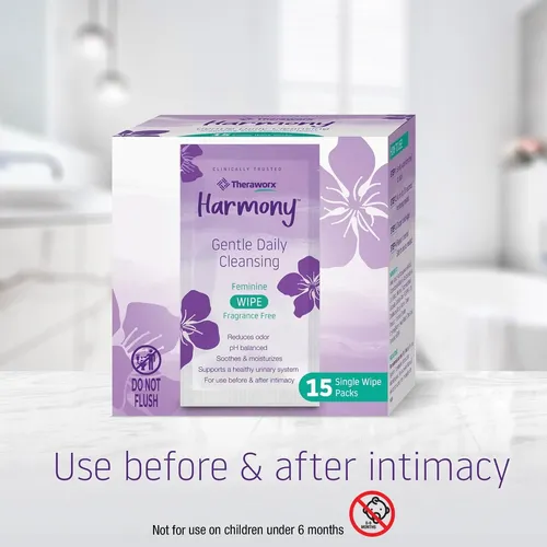 Toallitas Femeninas Theraworx Harmony Gentle Daily Cleansing
