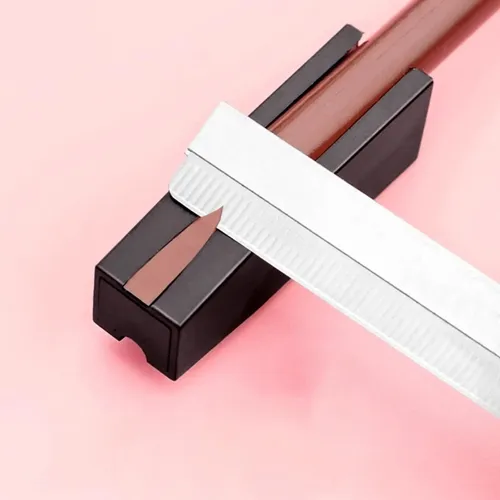 Lima Sacapuntas Para Cejas En Forma De Pico, 3 Piezas Negras
