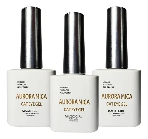 Esmalte Semipermanente Ojo De Gato Aurora Mica Magic Girl