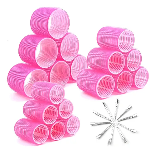 Rulos Para Cabello Cludoo Jumbo 28 Piezas Autoadhesivos