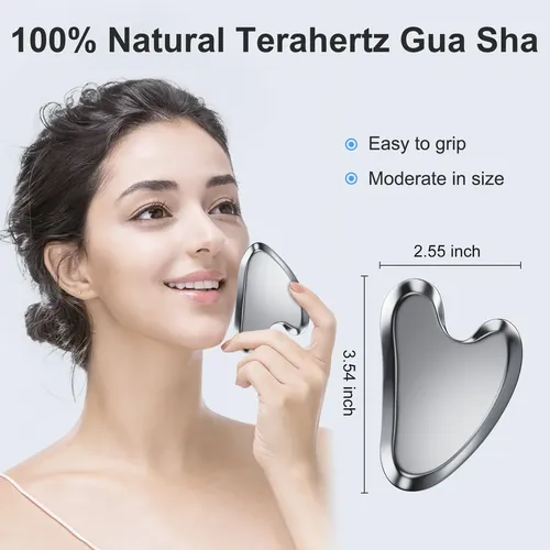 Masajeador Zminrn Terahertz Gua Sha Facial Tool