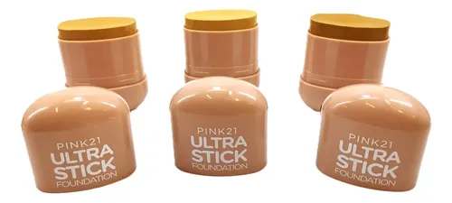 Set X 3 Base Maquillaje Foundation Barra Ultra Stick Pink 21