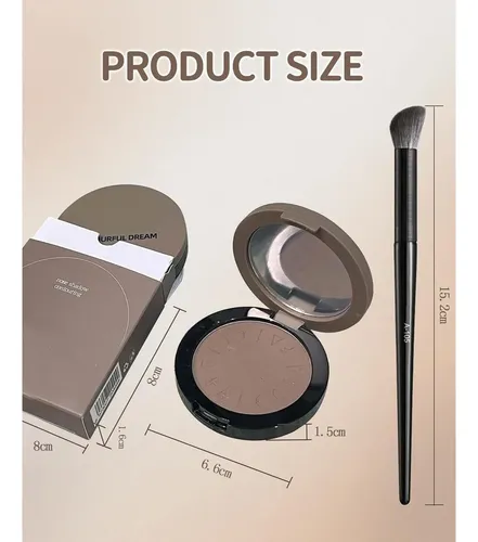 Paleta De Contorno Fría, Polvo Matte Para Maquillaje