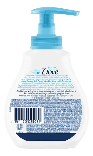 Jabón Liquido Corporal Baby Dove Humectación Enriquecida 200 ml
