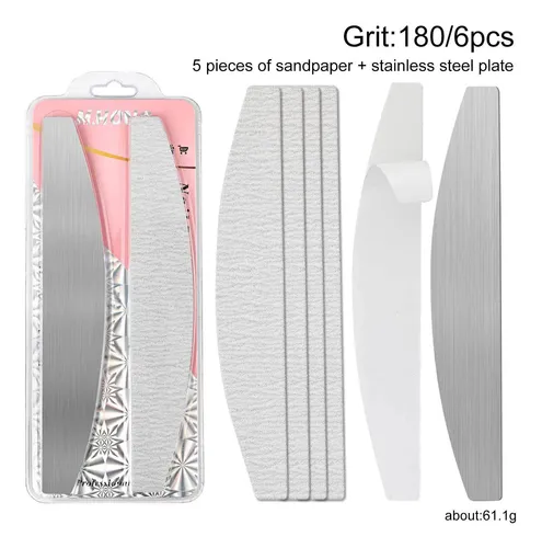 6 Pieces Nail File Set For Professional And Personal
