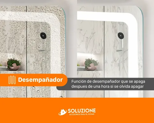 Espejo Smart Inteligente Luz Led 70 X 50cm Bluetooth Premium