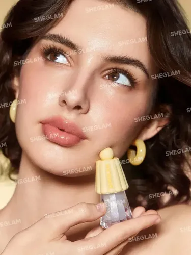 Brillo Labial Hidratante Sheglam Jelly Wow Lip Oil Acabado Glitter Color Strike Gold