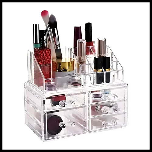 Organizador Maquillaje Acrílico Cajones Porta Cosméticos