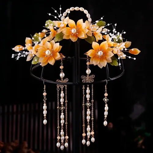 Set De Accesorios Para Peinado De Boda Estilo Chino