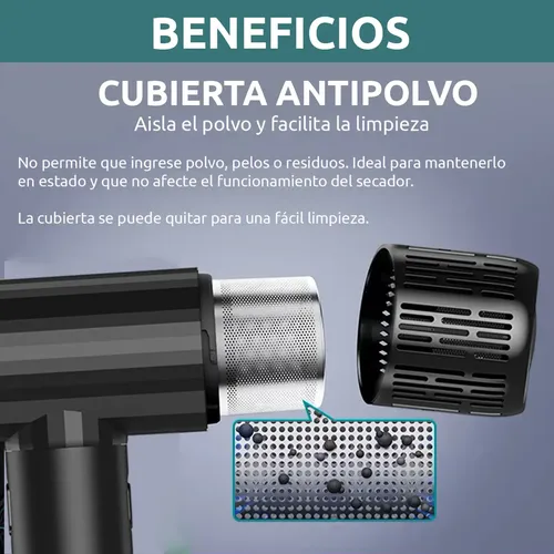 Secador De Pelo Profesional Vgr V-427 Bldc 1900w Iónico Salón 110000rpm Color Negro