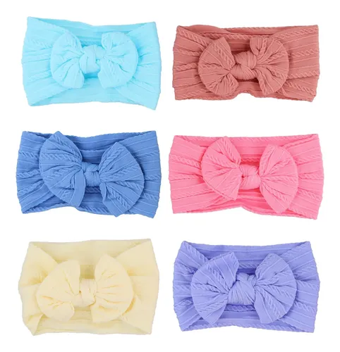 Diademas Para Bebé Y Niña 6 Piezas, Lazos Para El Pelo De