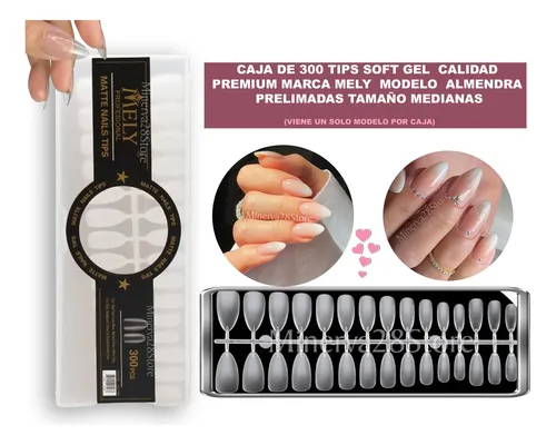 Kit Tips Mely Soft Gel X300u Press Gel Cherimoya, Linterna