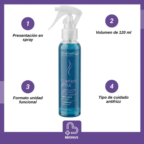 Bonmetique Control Style Fijador Capilar Suave