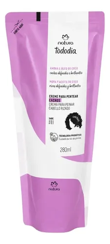 Crema Para Peinar Rizos Tododia Mora Y Aceite De Coco 280ml