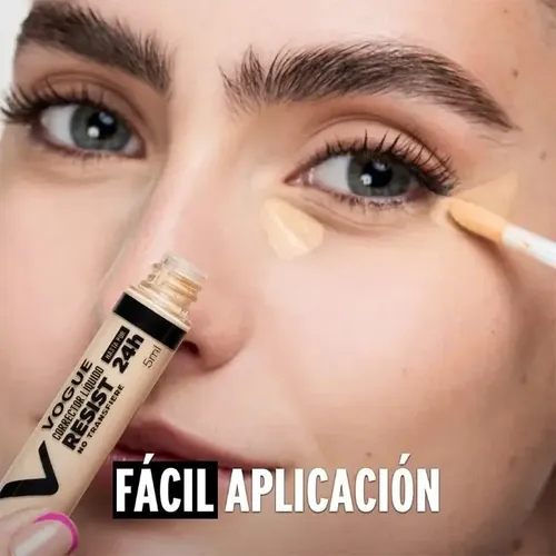Corrector Liquido De Ojeras Vogue Resist 24hs Larga Duracion
