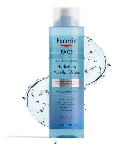 Agua Micelar Limpiadora Suave Para El Rostro Eucerin, 13.5 O