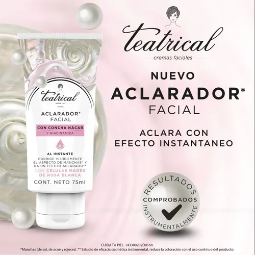 Teatrical Crema Aclaradora Facial X 75 Ml