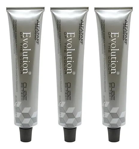 Pack Tinturas Para Cabello Alfaparf Evolution Tono 7.6 X 3u