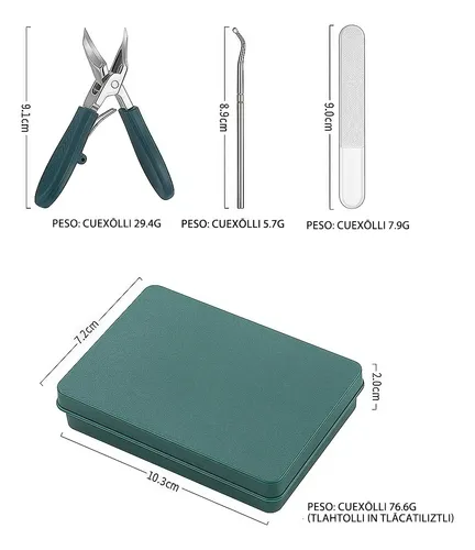 Kit De Manicura Y Pedicura Genérico Con Cortauñas Y Accesori