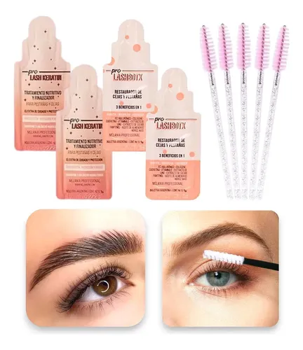 Kit Hidratación Nutrición Pestañas Cejas Botox Y Keratina