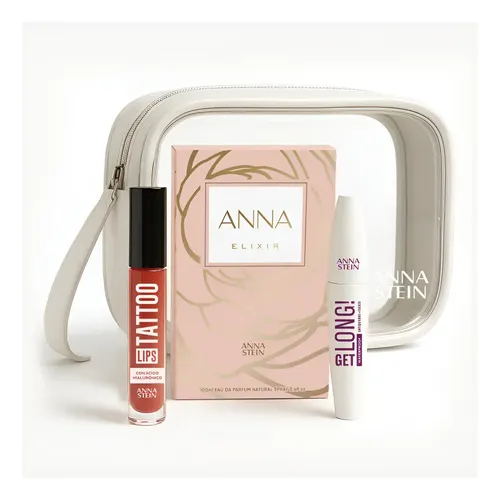 Set Regalo Perfume Anna Stein Elixir Labial Mascara Pestañas