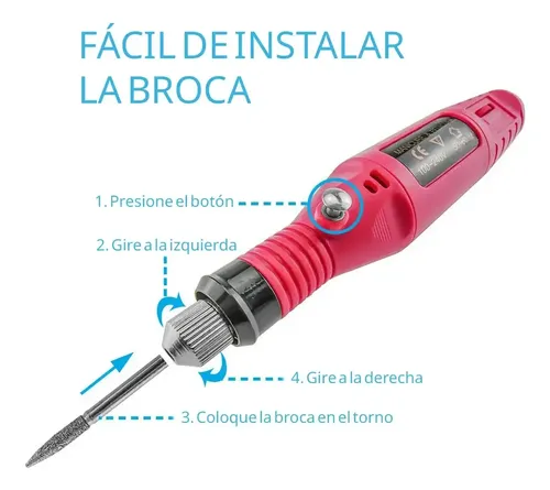 Torno Uñas Electrico Profesional Pedicura Manicura Esmalte