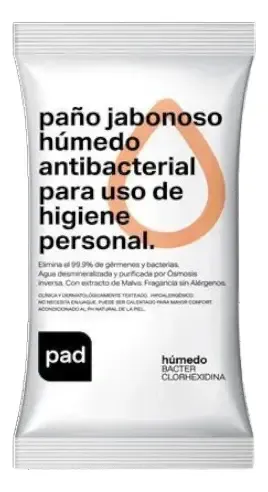 Paños Jabonosos Con Clorhexidina Higiene Corporal X 200u