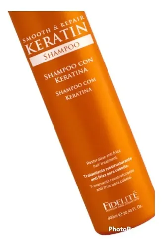 Fidelité Shampoo Keratina 900ml para Cabellos Dañados