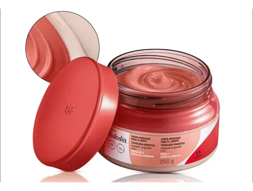 Crema Merengue Para El Cuerpo Fresa Y Vainilla Dorada Natura