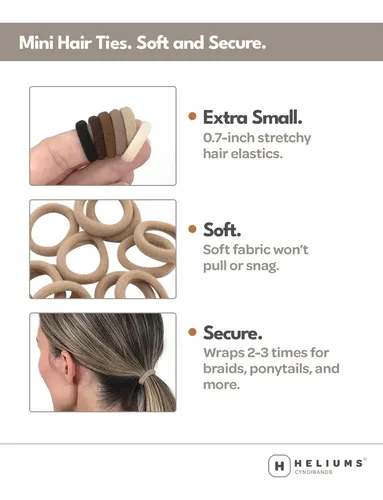 Cintas De Helio Para El Cabello, Extra Pequeñas, No Dañan, C