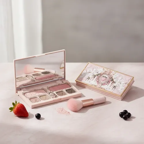 Paleta De Maquillaje Strawberry Cupid, Acabado De Ensueño.