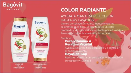 Bagovit Capilar Shampoo Color Radiante X 350 Ml