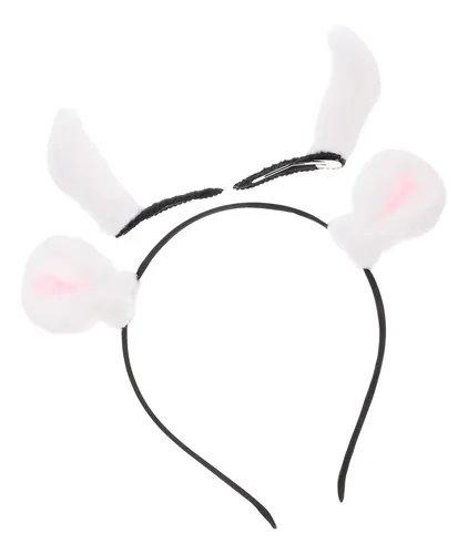 1 Juego De Diademas Con Forma De Oreja De Conejo, Bonita Ore