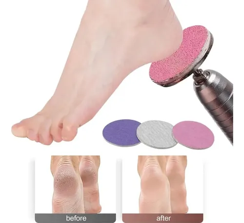 Discos De Lija 61 Piezas Con Fresa Para Uñas Y Pie Multicolor (purple, Pink, Beige/white)