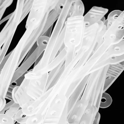 50pcs / Pack Salon Rubber Band Hair Rod Clip Accesorio Claro