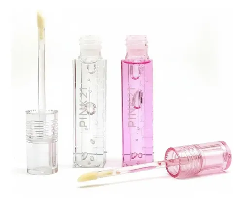 Set X 2 Brillo Labial Lipgloss Super Gloss Pink 21 Aplicador