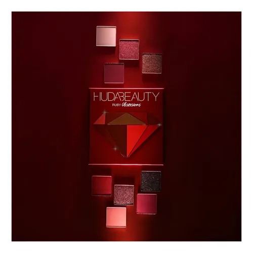 Paleta De Sombras Huda Beauty – Obsessions Palette Amethyst Sombra Rojo