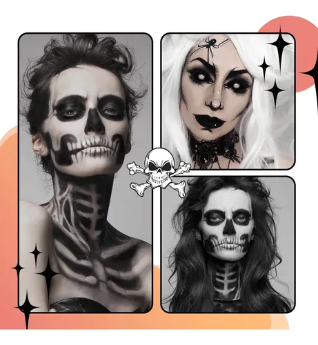 Set De Maquillaje De Plasma Con Cera Para Halloween, Accesor