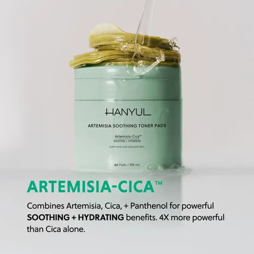 Pads Tónico Hanyul Artemisia Calmante Con Ácido Hialurónico,