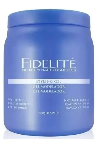 Gel Fijacion Natural Modelador Efecto Humedo X 1000 Fidelite