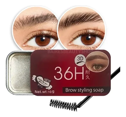 Cera Jabón Gel Para Cejas Con Cepillo Larga Duración Color Transparente X1 Caja Kitty