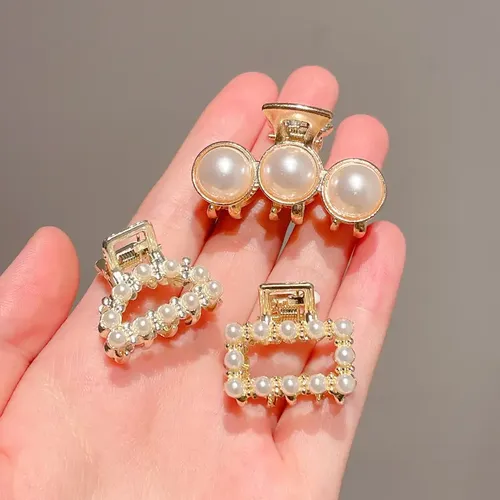 Y. Pinza De Pelo Con Forma De Perla Para Mujer, */
