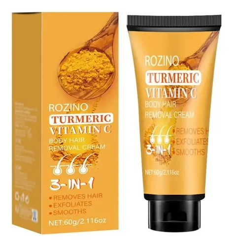 Crema Depilatoria Surorain Con Cúrcuma Y Vitamina C 60g