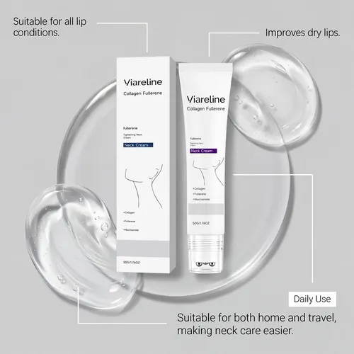 Crema Hidratante Cuello Con Rodillo Masajeador