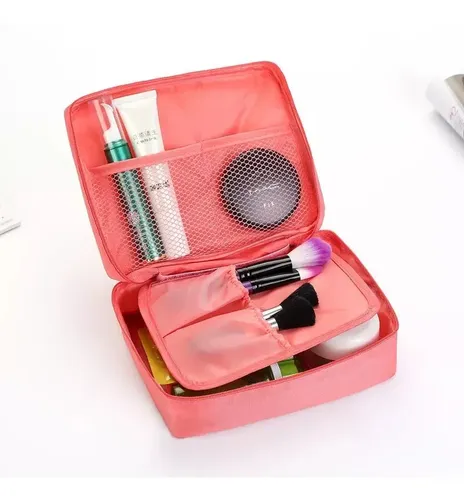 Neceser Bolso Porta Cosmeticos Maquillaje Organizador Liso