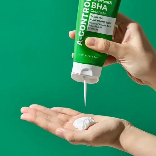Nineless Espuma Exfoliante Facial A-Control Heartleaf & BHA 120 ml Libre Parabenos