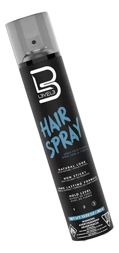 Level 3 Hair Spray Natural Look Fijacion Fuerte Pelo