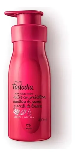 Natura Tododia Crema Hidratante Corporal Cereza Y Avellana x 400 ml
